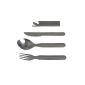 10T BW Cutlery outdoor Cutlery stainless Silver (Sports)