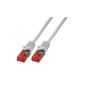 BIGtec 10m Ethernet LAN patch cable gray (RJ45, Cat.5e, Twisted Pair UTP) (Electronics)