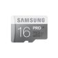 Samsung Memory 16GB microSDHC UHS-I PRO Grade 1 Class 10 Memory Card Memory Card (up to 90MB / s data transfer rate) with SD adapter (accessory)