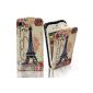 PU Flip Leather Case Case for Apple iPhone 4 4S Case Cover Case (Electronics)