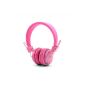 Q8 GranVela Folding Bluetooth Stereo Headset Over Ear Headset Comfort New Music Player mode, Micro SD Reader, Bluetooth headsets, hands free headphones without foldable wire, Support TF, FM radio, Bluetooth, can be connected to the PC, laptop, tablet PC , mobile phone, MP3 / MP4 - Pink (Electronics)