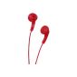 JVC Gumy headphones for iPod 6G Red (Electronics)