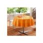 Décor Line tablecloth 2103548 Decorative Concrete Mandarine 160 cm (Housewares)