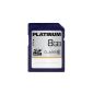 Platinum 8GB SDHC memory card