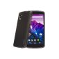 Juppa® LG Google Nexus 5 Silicone Gel TPU Case with Screen Protector Film (Black / Black) (Electronics)