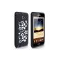 Black and white floral pattern Silicone Case for Samsung Galaxy Note (optional)