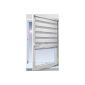 TEXMAXX window blind Duo blind sunscreen with chain and Klemmfix in white strips in white - 100 x 150 cm - incl. Accessories