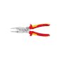 KNIPEX 13 96 200 EL Installation Pliers chrome plated insulated with multi-component grips, VDE-tested 200 mm (tool)