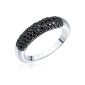 Rafaela Donata Ladies Classic Collection Ring 925 Sterling Silver Cubic Zirconia black Pavéfassung Gr.  54 60800060 (jewelry)