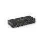 deleyCON HDMI Switch / distributor 5 Port - 3D Ready / 1080p - metal housing (electronics)