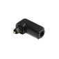 Vivanco Toslink plug on coupling angle adapter black (Accessories)