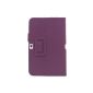 Case Leather Flip Case for Samsung Galaxy Tab 10.1 3 (Purple) (Electronics)