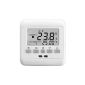 THERMOSTAT FLUSH WITH LARGE LCD DISPLAY BACKLIGHT WHITE