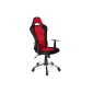 HJH OFFICE 634 610 office chair / executive chair Racer 500, black / red (household goods)