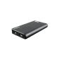 LED Battery charger generic backup 50000mah dual USB external power bank for mobile phone (Black) (Electronics)