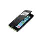 Case kwmobile® practical and stylish protective flap for Apple iPhone 5C Black (Wireless Phone Accessory)