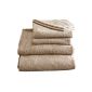 Homescapes Bath towel SPONGE EXTRA LARGE (180 x 100cm) LUXURY.  Pure Combed Cotton ULTRA SOFT 500gm².  Color BEIGE uni