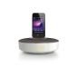 Philips DS1150 / 12 Docking system for iPod / iPhone 3 / 3S / 4 / 4S (equalizer, clock, alarm clock, Internet Radio App, night light) silver / gray (Electronics)