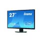 Iiyama X2783HSU-B1 68.5 cm (27 inch) LED monitor (DVI, VGA, USB, HDMI, 4ms response time) black (accessories)