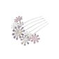 Womdee (TM) Schön Modern jewelry flower crystal hair clips hair clips-Purple With Womdee Accessorie necklace (Personal Care)