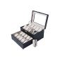 ZNL watch box watch suitcase watch box watch box for 20 watches leather KSB04 (household goods)