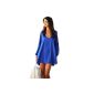 Culater® Women Sexy Lady Casual Summer Cocktail short blue evening dress (clothing)