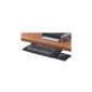 Fellowes Office Suites Deluxe Keyboard Manager Height-adjustable with mobile mouse tray, black (Office supplies & stationery)