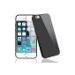 IDACA Gel Silicone Skin Case Smooth TPU Case for Apple iPhone 6 4.7 inch, black (Electronics)