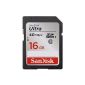 SanDisk Ultra SDHC Memory Card 16GB Class 10 UHS-I with a read speed of up to 40MB / s (016G-SDSDUN-FFP) (Accessory)