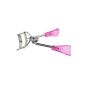 Eyelash Curler stainless steel with thick silicone pad for beautifully curled eyelashes with spare silicone pad, color pink (Personal Care)