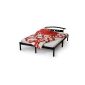 . Metal bed including slatted SANDY 140x200 color: black