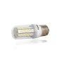 E27 8W LED bulb AC85-240V led lamp bulbs corn plus diaphragm (120 * 3014SMD) Ø32 x 93mm (pack of 1 x warm white)