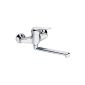 Cornat Punto P6 976 Single lever wall sink with swivel spout Chrome (Tools & Accessories)