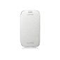Samsung original protective screen flap / Flip Cover EFC 1G6FWECSTD (compatible with Samsung Galaxy S3 I9300) Marble White (Wireless Phone Accessory)