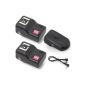 Flash Trigger wireless set with 16 channels 2 PT-16 GY LF106 Receivers (Camera Photos)