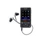 Sony NWZ A 829 B Video / MP3 Player (Bluetooth) 16 GB black (Electronics)