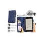 Navitech blue cover folio case with stylus for Sanei G701 7 