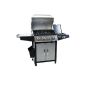 BBQ gas grill 4 + 1 black DE / AT / CH with grill temperature display including trash -. TÜV Rheinland Type Approved (garden products)