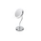 360 ° LED cosmetic mirror vanity mirror table mirror stand mirror mirror with LED lighting illuminates portable 5x magnification (Misc.)