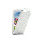 Mobile24 Rabat Vertical Rhinestone Case for Samsung Galaxy S4 i9500, I9502, I9505, Case, Case - White (Electronics)