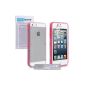 Yousave Accessories AP-GA01-Z872 gel silicone case for iPhone 5 / 5S Hot Pink / Transparent (Accessory)