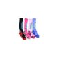 Ski Socks - 4 pairs of long, high performance thermal Ski Socks - Women - Size 37-40 (Clothing)