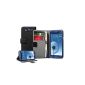 Black Wallet Leather Case Cover for Samsung i9300 / GT-i9300 Galaxy S3 SIII - Flip Case Cover (Wireless Phone Accessory)
