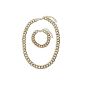 Set: Link Chain + bracelet in gold (jewelry)