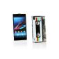 Me Out Kit FR TPU Gel Case for Sony Xperia Z1 - multicolored vintage / retro cassette (Wireless Phone Accessory)