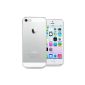 Soft Gel TPU Jelly iHarbort Silicone Case iPhone 5 5S Protector Case with transparent screen protector (Wireless Phone Accessory)
