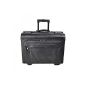 D & N Business Pilotcase with 2 rolls 46 cm leather zipped front pocket (Luggage)