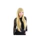 Cosplayland - C203 - blond 80cm long wig stiff-resistant high-temperature washing (Toy)