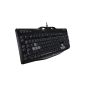 Logitech G105 Gaming Keyboard with cord black (German