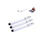 3 x White stylus pens of Liamoo stylus & pen for iPhone, iPad, iPod, Galaxy Tab, Galaxy S4, Galaxy S3, BlackBerry Google Nexus, Galaxy Note, Acer, Ipad Mini, HTC, Acer and many more touch screen phones and tablets ( Electronics)
